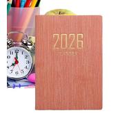 Petit agenda pour carnet de gestion du temps A7 2026 | 365 jours version anglaise petit agenda pour notes calendrier budget travail école affaires lieu de travail étudiant adulte