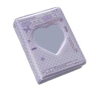 Petit Album De Cartes 3 Pouces Avec Coeur Creux Et 40 Porte- Photo Poche Pour Fan D'idole Coréenne Et Enregistrements Mémoire Album À La Mode