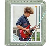 Petit Album Photo Élégant Pour Appareil Photo Instantané Instax Wide - 28 Poches - Pour Fujifilm Instax Wide 400/300/200/Polaroid Now +/I-Type/Onestep2 - Vert