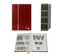 petit album pour timbres, 16 pages, intérieur blanc (couv. rouge)