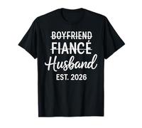 Petit ami, fiancé, Mari 2026, Jour de Mariage, Lune de Miel T-Shirt
