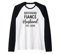 Petit ami fiancé Mari 2026 pour Mariage et Lune de Miel Manche Raglan