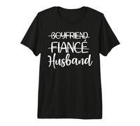 Petit ami, fiancé, Mari pour Mariage, fiançailles et Lune de Miel T-Shirt Haut de Gamme