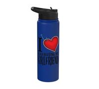 Petit ami marrant, amour, provocation, petite amie, humour Stainless Steel Insulated Water Bottle