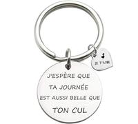 Petit Ami, Petite Amie Porte - clés Cadeau, Je t'aime Cadea u, Femme, Mari C adeau, J'espère que ta journée est aussi belle que ton cul - Cadea u de Porte Clés d'anniversaire, Saint Valentin