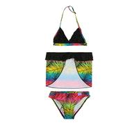 petit amour Bikini bleu clair / vert fluo / rose / noir, Taille 104-110