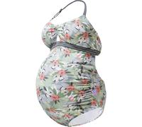 petit amour Maillot de bain 'Anina' gris foncé / vert pastel / orange pastel / rouge pastel / blanc naturel, Taille S