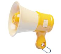 Petit amplificateur d'enregistrement de musique porte-clés portable avec haut-parleur à chaîne pour adultes de 3, 4, 5, 7, 8 ans (jaune, taille unique)