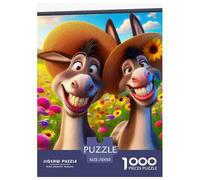 Petit âne 1000 Pièces Puzzle Animaux pour Adultes, Défi Jouets, Cadeau d'anniversaire, Jeu Éducatif, Qualité Premium 70x50cm/1000pcs