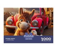 Petit âne 1000 Pièces Puzzle Animaux pour Adultes Enfants, Parfait pour Les Amateurs De Puzzles, Cadeau d'anniversaire, Jeux Éducatif, Qualité Premium 70x50cm/1000pcs