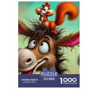 Petit âne 1000 Pièces Puzzle Animaux pour Enfants À Partir De 14 Ans, Défi Jouets, Cadeau, Jouet pour Enfant, Jeu Éducatif, Qualité Premium 38x26cm/1000pcs