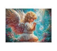 Petit Ange aux Ailes d'or 500 Pieces Casse-tête Adulte en Carton Rigide sans Déformation Jeu De Société Famille Très Difficile Cadeau Noël Qualité Premium Pas Cher 500 PCS