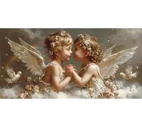 Petit Ange Peinture Diamant Adulte, Religion Diamond Painting Grand Format 40X90Cm, Broderie Diamant Painting Kit Complet Enfant Strass Broderie Point De Croix, Decoration Chambre Maison X-447