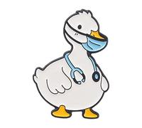 Petit Animal Canard Bec Plat Broche De Canard Petit Canard Jaune Natation Plein Sport Canard Insigne En Métal Vêtements Accessoires Boucle De Taille Vêtements Sac Femmes Broche Pour Pour (D, One Size)