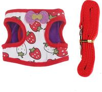 Petit animal de compagnie - Ensemble de harnais de traction confortable pour lapin hamster cochon d'Inde