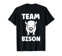 Petit Animaux Bisons Drole Minimaliste Team Bison T-Shirt