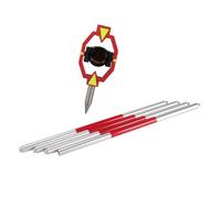 Petit appareil léger avec design en forme de L et installation facile, facile à utiliser pour la mesure du tunnel et de la fosse de base, type L, coin droit cristal
