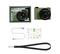 Petit appareil photo 720p Enregistreur vidéo numérique Caméscope numérique 1,54" Écran LCD Double objectif Portable Petit pour Voyage/Vlog photographie numérique