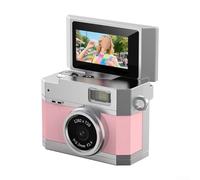 Petit appareil photo numérique compact CCD rétro avec écran haute définition de 2,4 cm, appareil photo à écran rabattable de la taille du pouce pour utilisation porte-clés, charge rapide, pour les