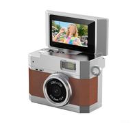 Petit appareil photo numérique compact CCD rétro avec écran haute définition de 2,4 cm, appareil photo à écran rabattable de la taille du pouce pour utilisation porte-clés, charge rapide, pour les