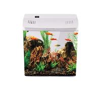 Petit Aquarium avec Filtre | Petits Aquariums pour Poisson Betta,Accessoires pour Animaux de Bureau | Crevette Grenouille Tortue Bureau Maison Salon