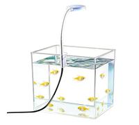 Petit Aquarium, avec - Lightweight éclairage à Pince et, kit antidérapant Compact Accessoires, pour Betta Chambre Salon Appartement | Multipurpose Outdoor Indoor Utility Stylish Functional