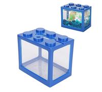 Petit Aquarium Betta 2 pièces Kit de réservoir d'aquarium empilable Bloc de Construction Bol Bettafish en Cascade pour Boules d'algues singes de mer