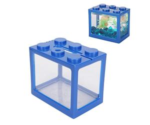 Petit Aquarium Betta 2 pièces Kit de réservoir d'aquarium empilable Bloc de Construction Bol Bettafish en Cascade pour Boules d'algues singes de mer