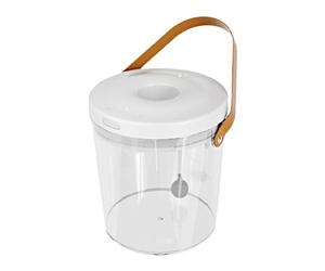Petit aquarium de bureau transparent de 2000 mAh avec seau de circulation d'oxygène léger et silencieux | Batterie rechargeable pour pour intérieur et extérieur