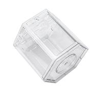 Petit Aquarium Hexagonal, Mini Aquarium Superposable et Portable pour Les Décorations de Bureau (Transparent)