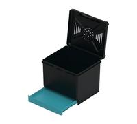Petit aquarium pour reptiles, habitat d'élevage de tarentule, 10,2 x 9 x 9 cm, design ergonomique, sécurisé et ventilé, enclos pour animaux de compagnie exotiques pour mantes, araignées, scorpions