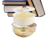 Petit aquarium pour tortue | Multi-fonction Clear Full View Petit habitat pour tortues d'eau - Terrarium pour crabes, crevettes, ermites, écrevisses, poissons, animaux aquatiques, reptiles