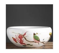 Petit Aquarium Réservoir de Poisson en céramique Peint à la Main, réservoir de Tortue de Poisson Rouge de Bureau, Pot de Fleur, Bol de Couchage, réservoir de Lotus Narcisse Kit Aquarium(S)