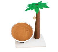 Petit Arbre a Chat Griffoir avec Balle Suspendue Et Poteau Griffoir 3 en 1, 62cm H Petit Arbre a Chat Base Stable