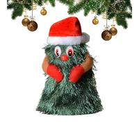 Petit Arbre de Noël - Arbre De Noël Chantant Et Dansant | Figurines Portant Chapeau Père - Bureau Décoration Table