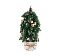 Petit arbre de Noël miniature de bureau avec base pour fête de vacances, maison, table, décoration de ferme, arbres de Noël, décorations de bureau, fournitures de fête, petite fausse décoration