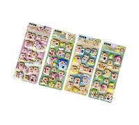 Petit autocollant pour coque de téléphone, carnet de notes, fait à la main, adorables autocollants bouffants pour enfants, garçons et filles, adorables petits pour scrapbooking
