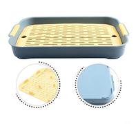 Petit bac à litière spacieux avec coins lisses pour protéger les pattes de votre animal de compagnie (D)