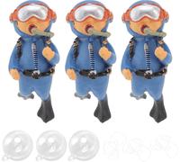 Petit bac à poissons -Aquarium -Décoration Bac à poissons bleu pour accessoires de bain