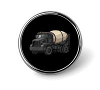 Petit badge rond en forme de camion de ciment, épingle à revers, pour sac, 2,5 cm, accessoires pour chemises