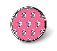 Petit badge rond humoristique en forme de chien Shih Tzu, pour sac, chemise, accessoires, 2,5 cm