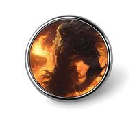 Petit badge rond Zeus de la mythologie grecque, épingle à revers pour sac, 2,5 cm, accessoires pour chemise