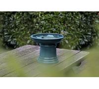 Petit Bain d'oiseau en céramique sur Pied à Essence