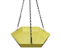 Petit Bain d'oiseaux - d'alimentation polygonale pour Perroquet, décoration de Jardin, Bol d'eau à Suspendre pour Les Amateurs de Famille, fenêtre, Porche, Balcon, terrasse, Jardin, terrasse