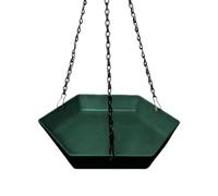 Petit Bain d'oiseaux - Distributeur De Extérieur Polygonal | Bol d'eau Suspendu Décoration De Jardin pour Porche Patio Arrière-Cour Ornithologie Intérieur Terrasse Ponton Fenêtre