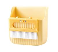 Petit Balai à poussière Ensemble Mignon Ours ou Ours Compact Multifonctionnel kit de Balai de Balai Outils de Nettoyage pour Clavier de Bureau (Jaune)