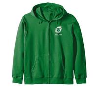 Petit Ballon Rugby et Irlande Trèfle du Fier Fan Irlandais Sweat à Capuche