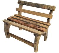 Petit banc en bois ancien - Deko Blumenbank klein - 32 cm