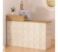 Petit bar comptoir d'accueil Caisse Coiffeur comptoir commercial Beige 160*45*90cm