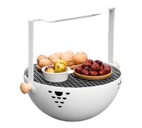 Petit Barbecue à Charbon - Fourneau Barbecue Portable Et Pliant,Gril Charbon Avec Poignée Anti-Brûlure | Pour Table Jardin Camping Pique-Nique Viandes Sautées Et Fondue